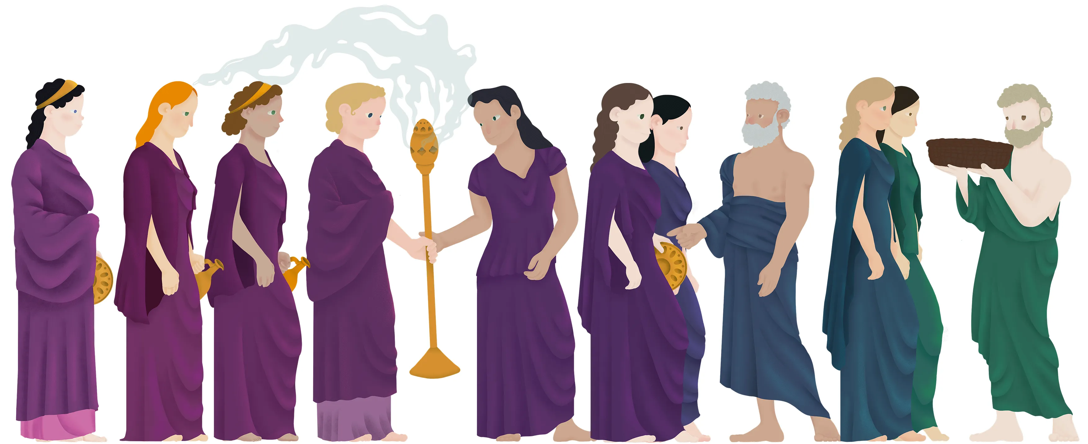 Illustration Figuren Panathenäen